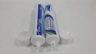210g ملحقات همراه بزرگ قطر لوله خمیر دندان پلاستیک بسته بندی با پنجره شفاف روکش